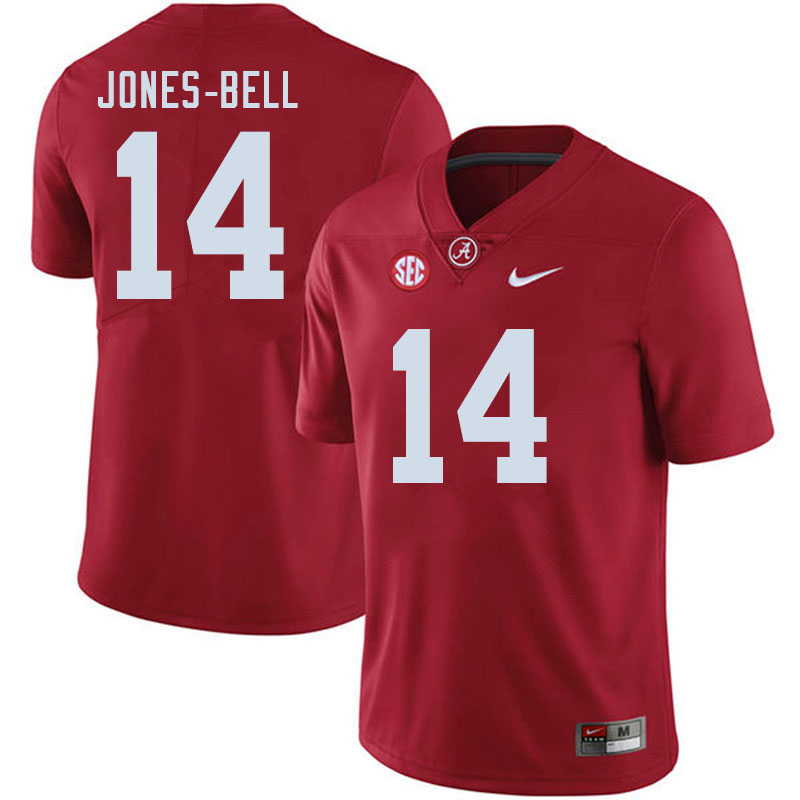 Men #14 Thaiu Jones-Bell Alabama Crimson Tide College Football Jerseys Sale-Crimson